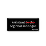 Regional Manager Sticker waterproof vinyl decal for laptop, bike, car & bottle