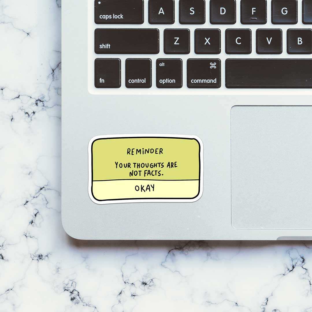 Reminder Sticker waterproof vinyl decal for laptop, bike, car & bottle