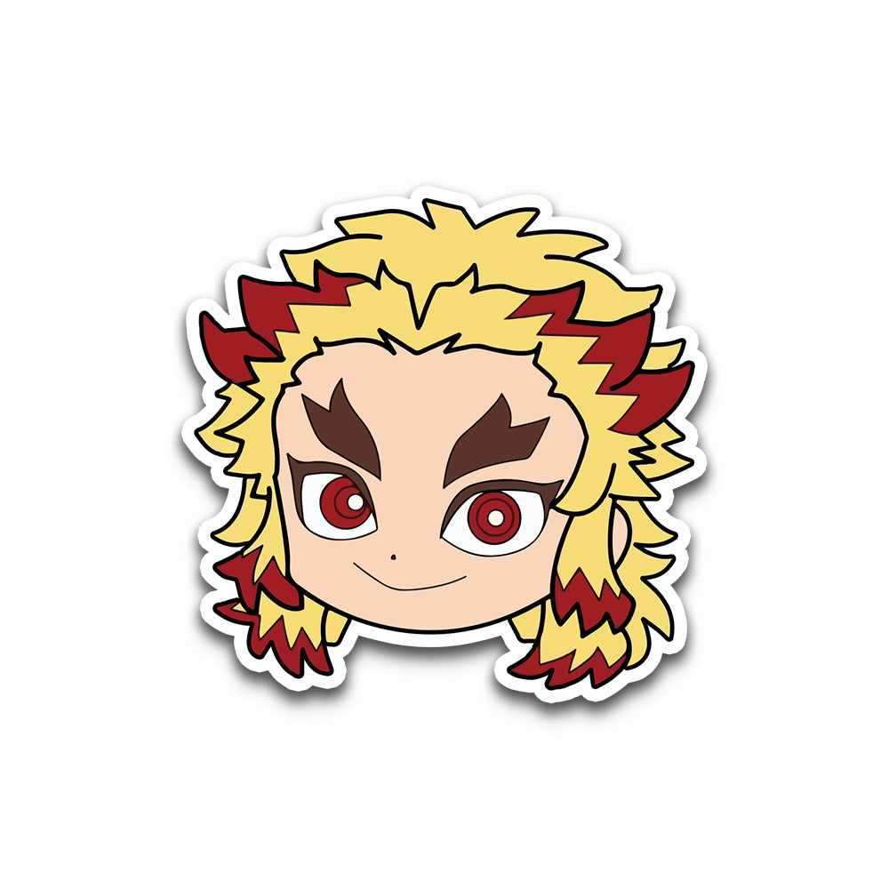 Rengoku Bumper Sticker waterproof vinyl decal for laptop, bike, car & bottle