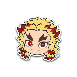 Rengoku Bumper Sticker waterproof vinyl decal for laptop, bike, car & bottle