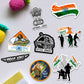 Republic Day Sticker Pack [20 Sticker] waterproof vinyl decal for laptop, bike, car & bottle