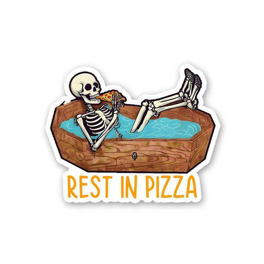 Rest In Pizza Sticker - STICK IT UP