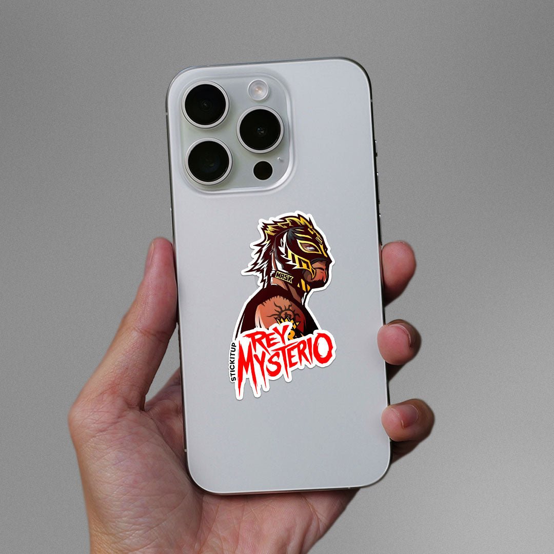 REY MYSTERIO Sticker waterproof vinyl decal for laptop, bike, car & bottle