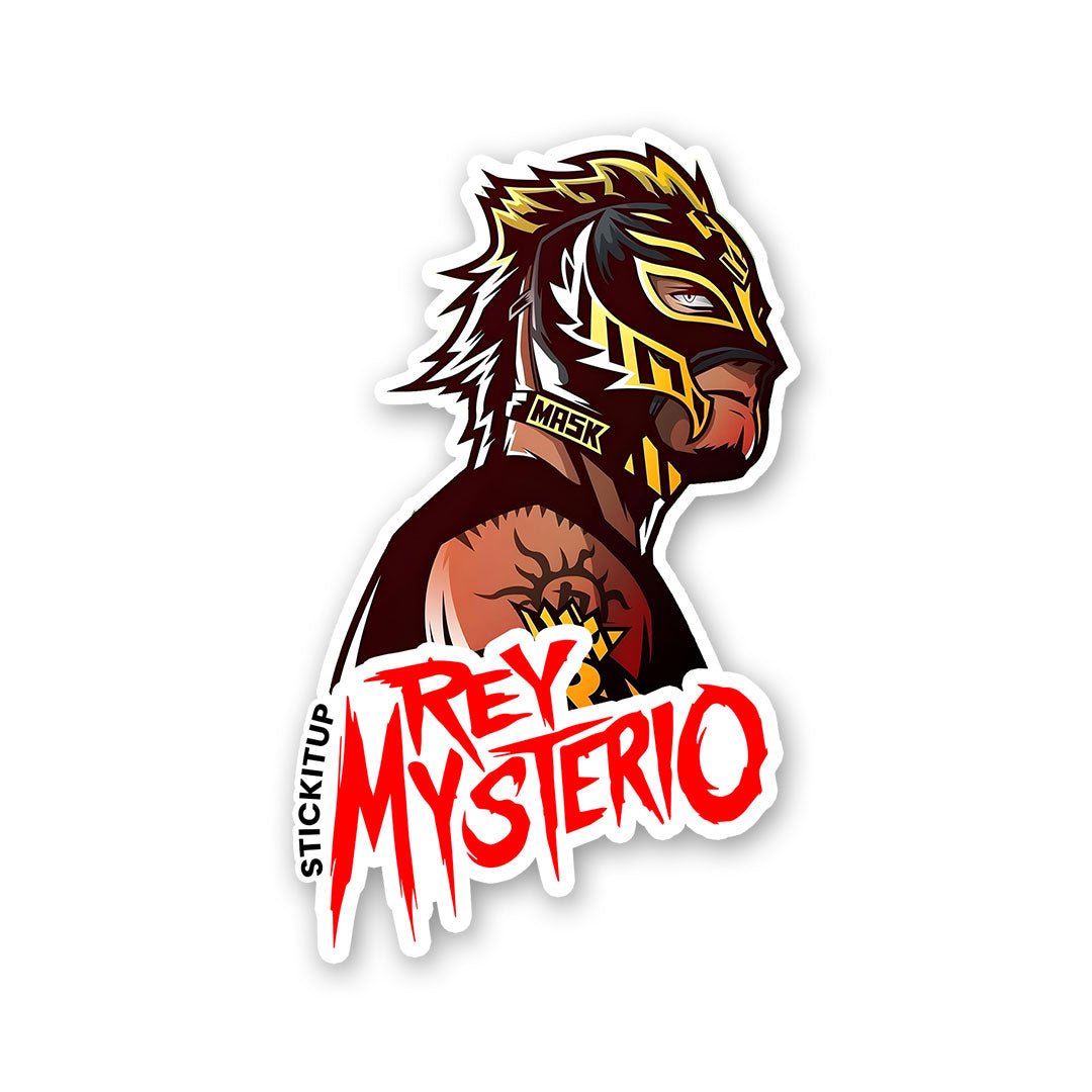 REY MYSTERIO Sticker waterproof vinyl decal for laptop, bike, car & bottle