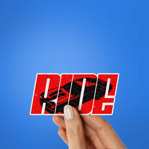 RIDE Glitter Sticker - Glitter Stickers | STICK IT UP