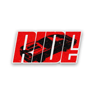 RIDE Glitter Sticker - Glitter Stickers | STICK IT UP
