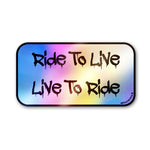 Ride To Live Sticker Holographic Stickers waterproof vinyl decal for laptop, bike, car & bottle