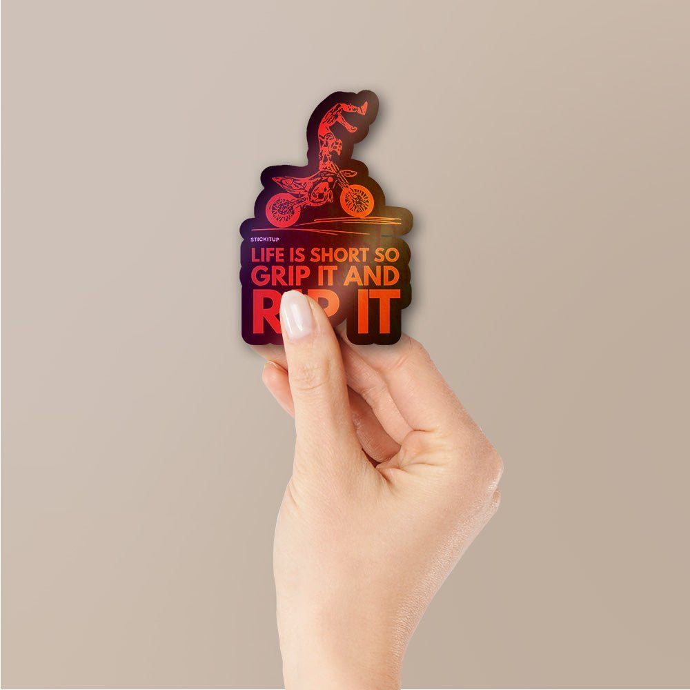 Rip It Sticker Holographic Stickers waterproof vinyl decal for laptop, bike, car & bottle