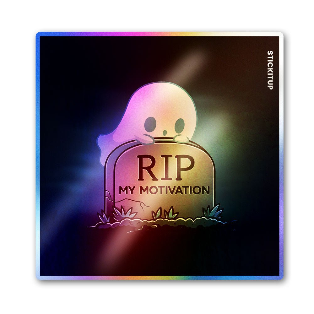 Rip Motivation Sticker Holographic Stickers waterproof vinyl decal for laptop, bike, car & bottle