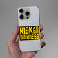 Risk is Our Business Sticker - Stickers | STICK IT UP