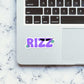 Rizz 0.1 Sticker waterproof vinyl decal for laptop, bike, car & bottle