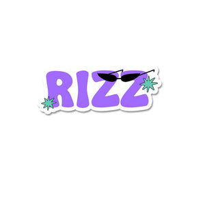 Rizz 0.1 Sticker waterproof vinyl decal for laptop, bike, car & bottle