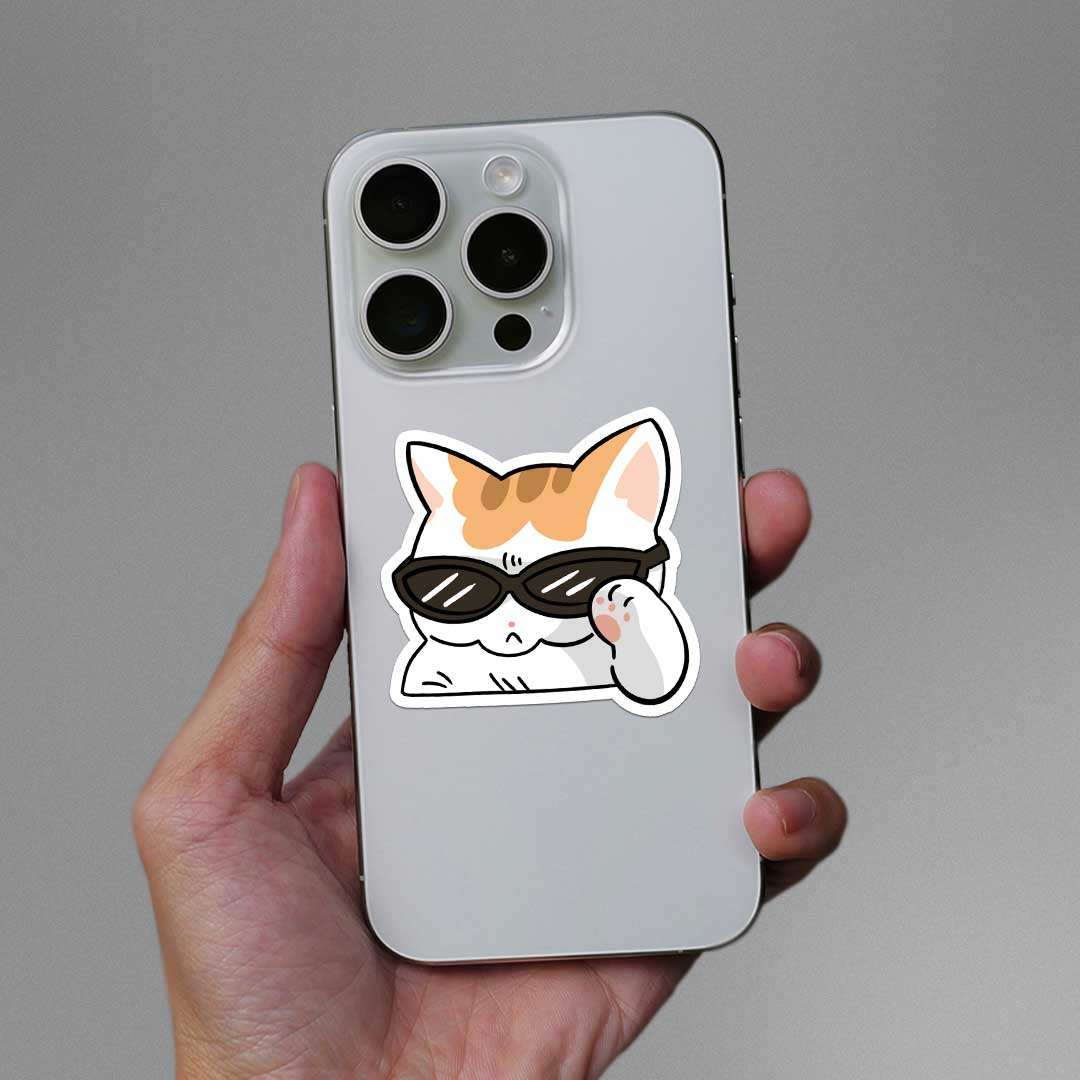 Cat For Profile Rizz Buy Rizz Cat Sticker Online | Premium Waterproof Vinyl | STICK IT UP