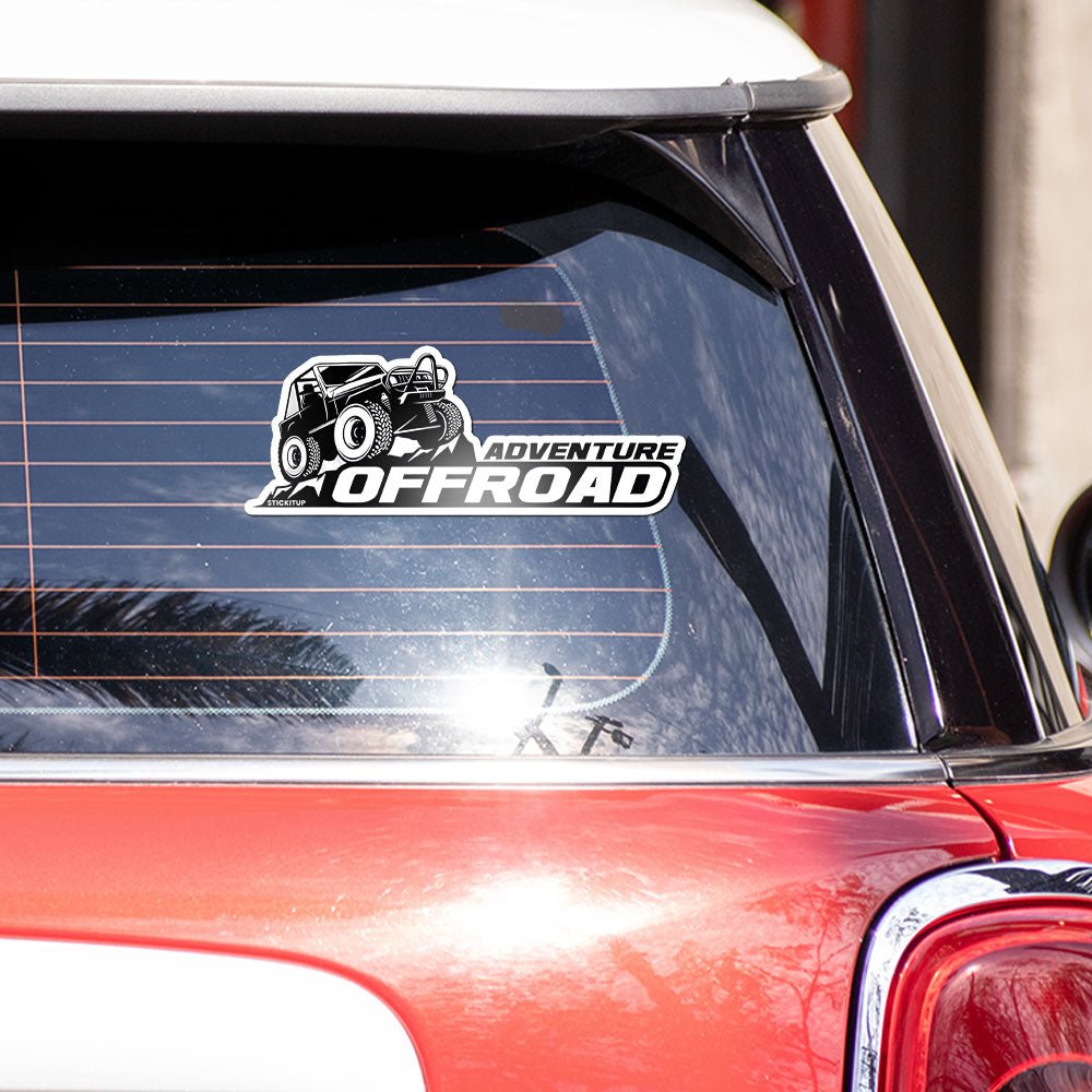 Road Bumper Sticker waterproof vinyl decal for laptop, bike, car & bottle