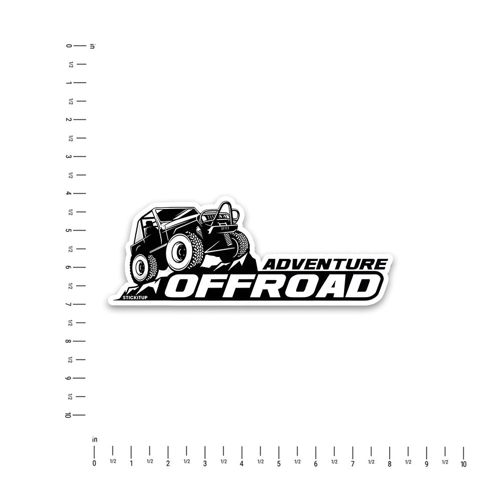 Road Bumper Sticker waterproof vinyl decal for laptop, bike, car & bottle