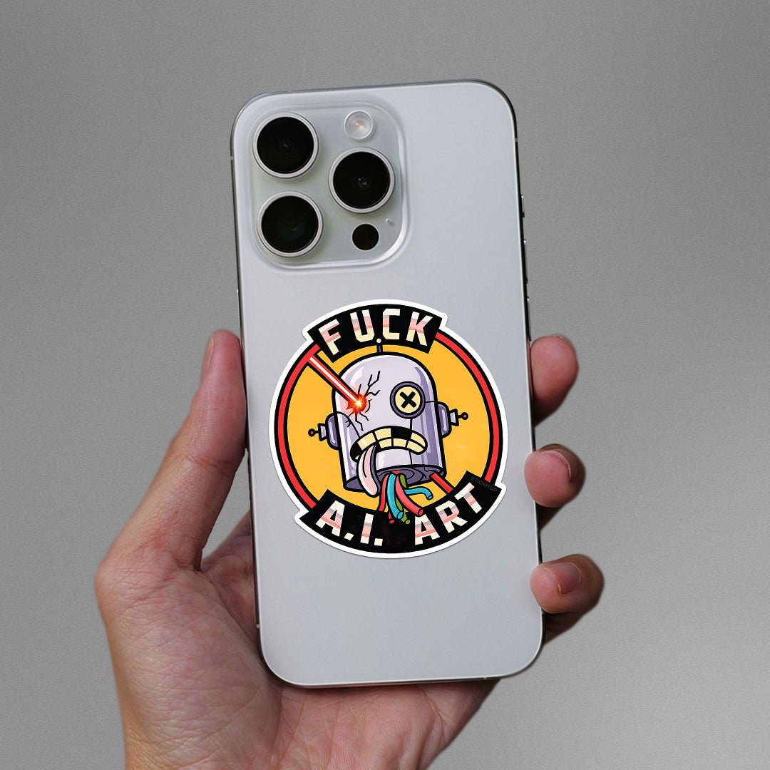 Robot Art Sticker - Stickers | STICK IT UP
