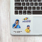 Rohit Sharma Mini sticker sheet waterproof vinyl decal for laptop, bike, car & bottle