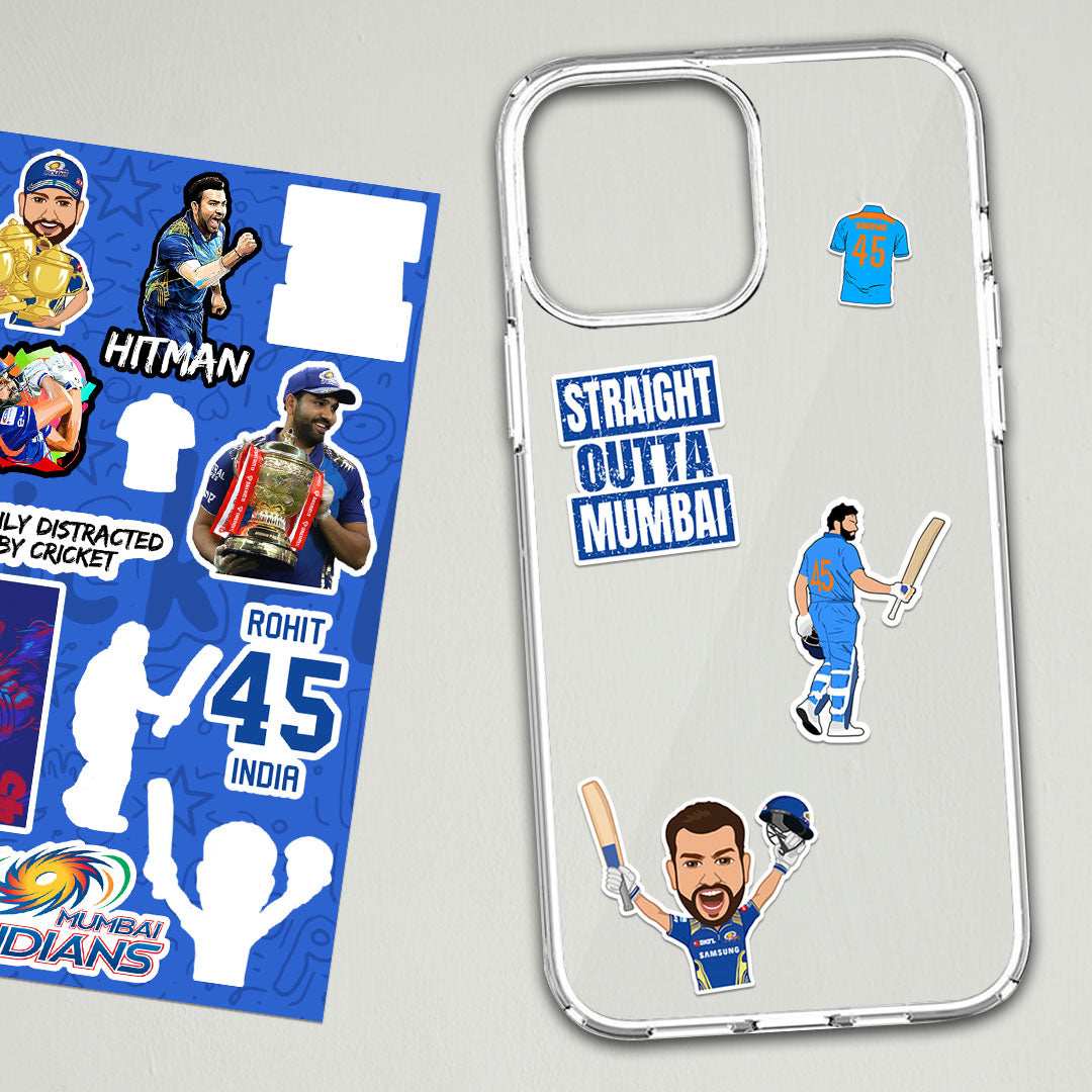 Mini Rohith Buy Rohit Sharma Mini sticker sheet Online | Premium Waterproof Vinyl ...