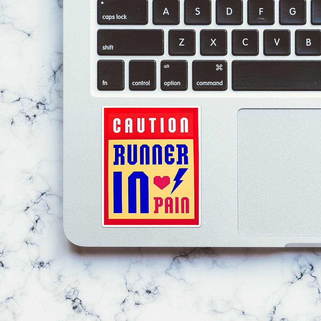 Runner Sticker waterproof vinyl decal for laptop, bike, car & bottle