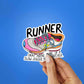 Runner Sticker waterproof vinyl decal for laptop, bike, car & bottle