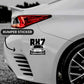 RX7 Bumper Sticker waterproof vinyl decal for laptop, bike, car & bottle