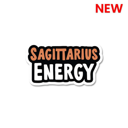Sagittarius Energy Sticker waterproof vinyl decal for laptop, bike, car & bottle