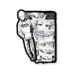 Saitama Artwork Sticker waterproof vinyl decal for laptop, bike, car & bottle