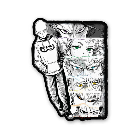 Saitama Artwork Sticker - STICK IT UP