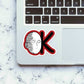 Saitama Ok Sticker waterproof vinyl decal for laptop, bike, car & bottle