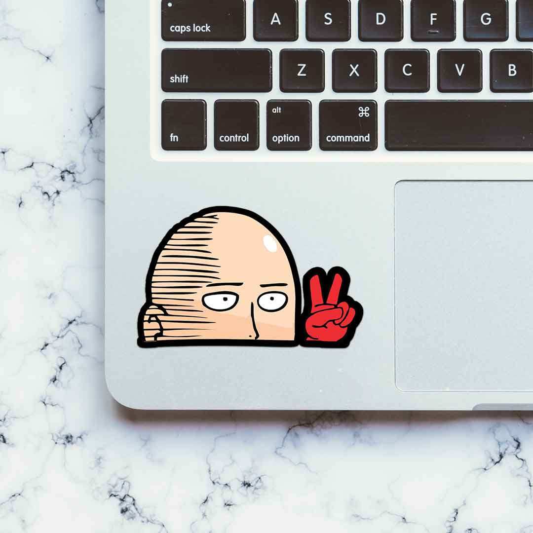 Saitama Peace Sticker - STICK IT UP