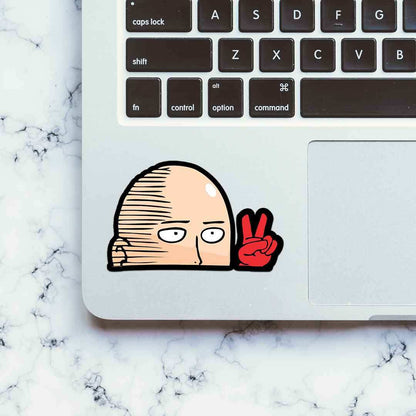 Saitama Peace Sticker - STICK IT UP