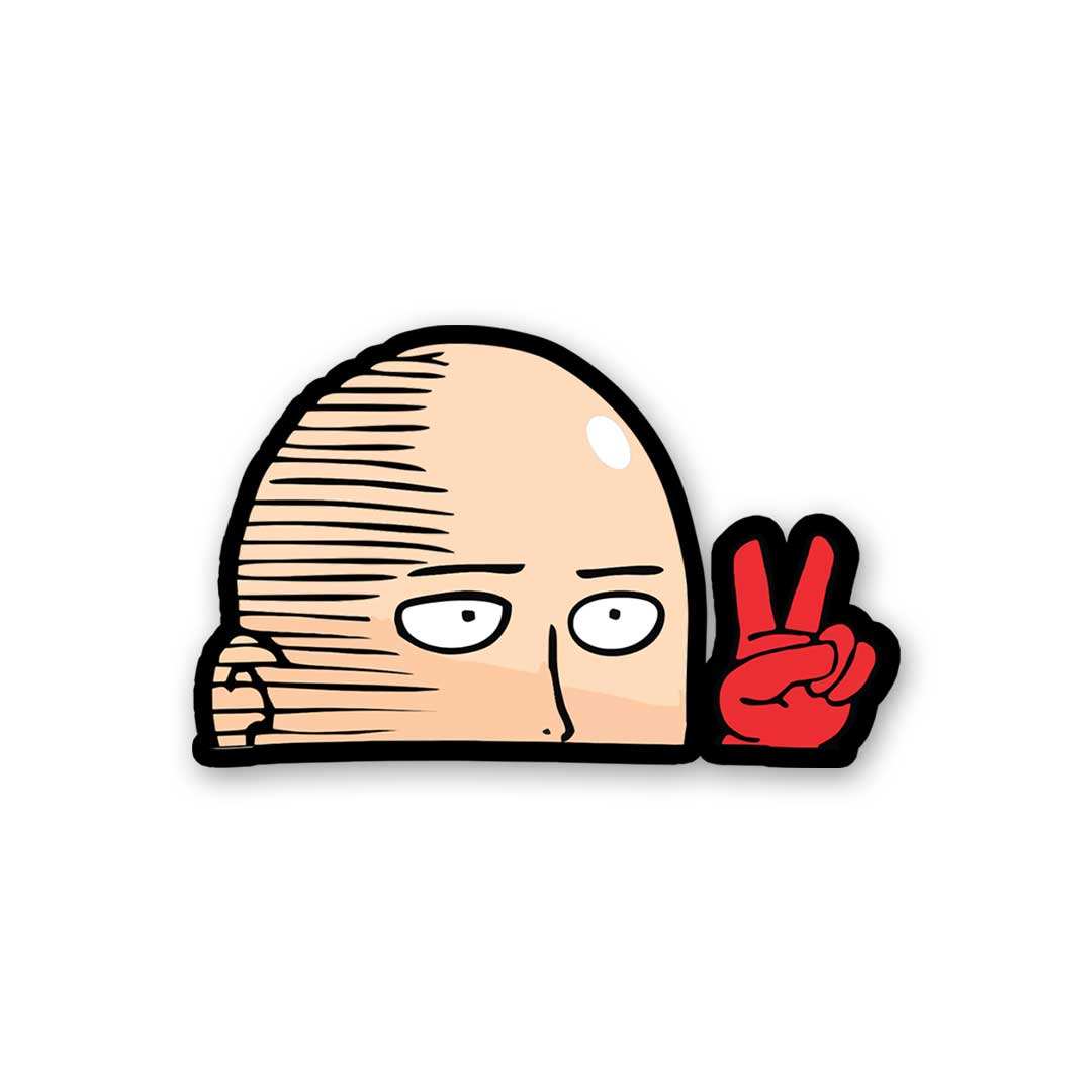 Saitama Peace Sticker - STICK IT UP