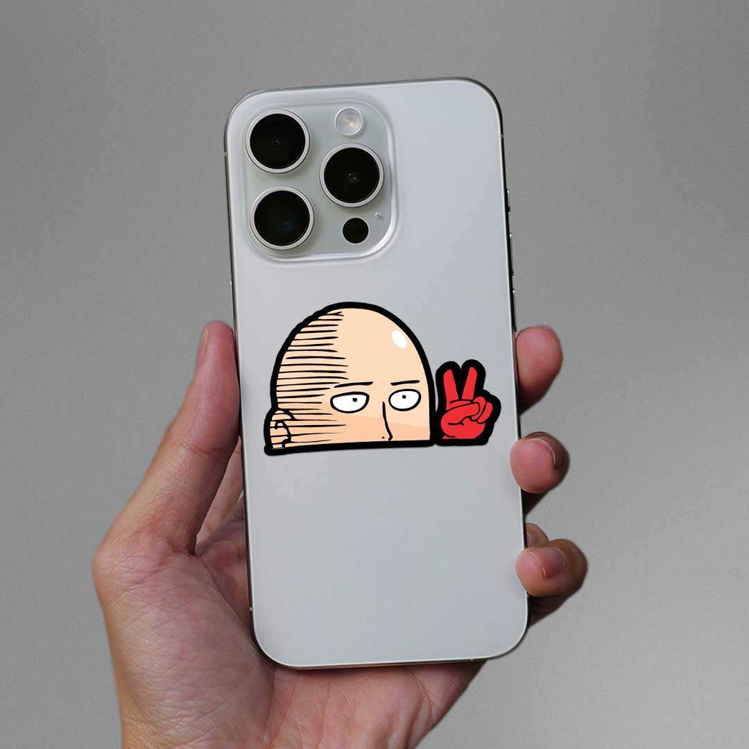 Saitama Peace Sticker - STICK IT UP