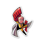 Saitama Punch Sticker waterproof vinyl decal for laptop, bike, car & bottle