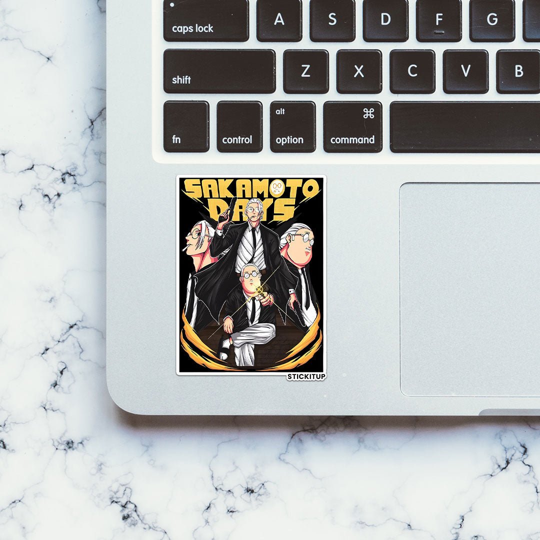 Sakamoto Sticker waterproof vinyl decal for laptop, bike, car & bottle