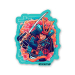 Sakura Samurai 2.0 Sticker waterproof vinyl decal for laptop, bike, car & bottle