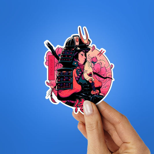 Sakura Samurai Sticker - STICK IT UP