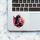 Sakura Samurai Sticker waterproof vinyl decal for laptop, bike, car & bottle