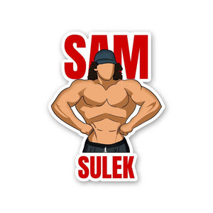 Sam Sulek Sticker waterproof vinyl decal for laptop, bike, car & bottle