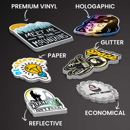 Sample Sticker Pack waterproof vinyl decal for laptop, bike, car & bottle