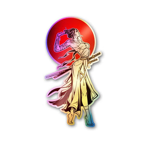 Samurai Girl 3.0 Holographic Stickers - Holographic stickers | STICK IT UP