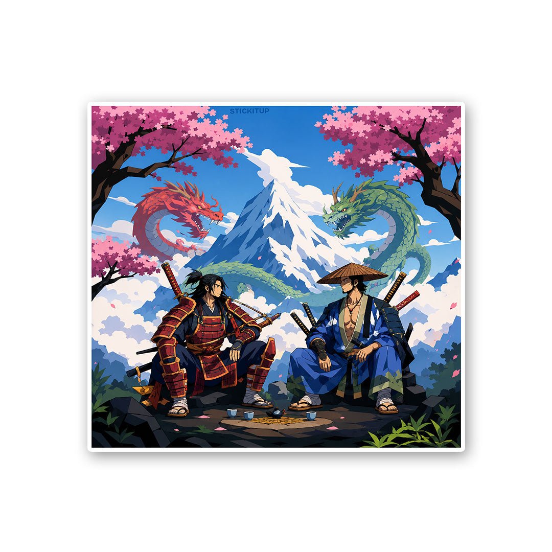 Samurai Group Art Sticker - Stickers | STICK IT UP