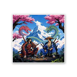 Samurai Group Art Sticker - Stickers | STICK IT UP