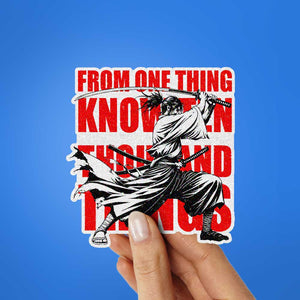 Samurai Wisdom Glitter Sticker - Glitter Stickers | STICK IT UP