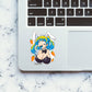 Saussy Sticker waterproof vinyl decal for laptop, bike, car & bottle