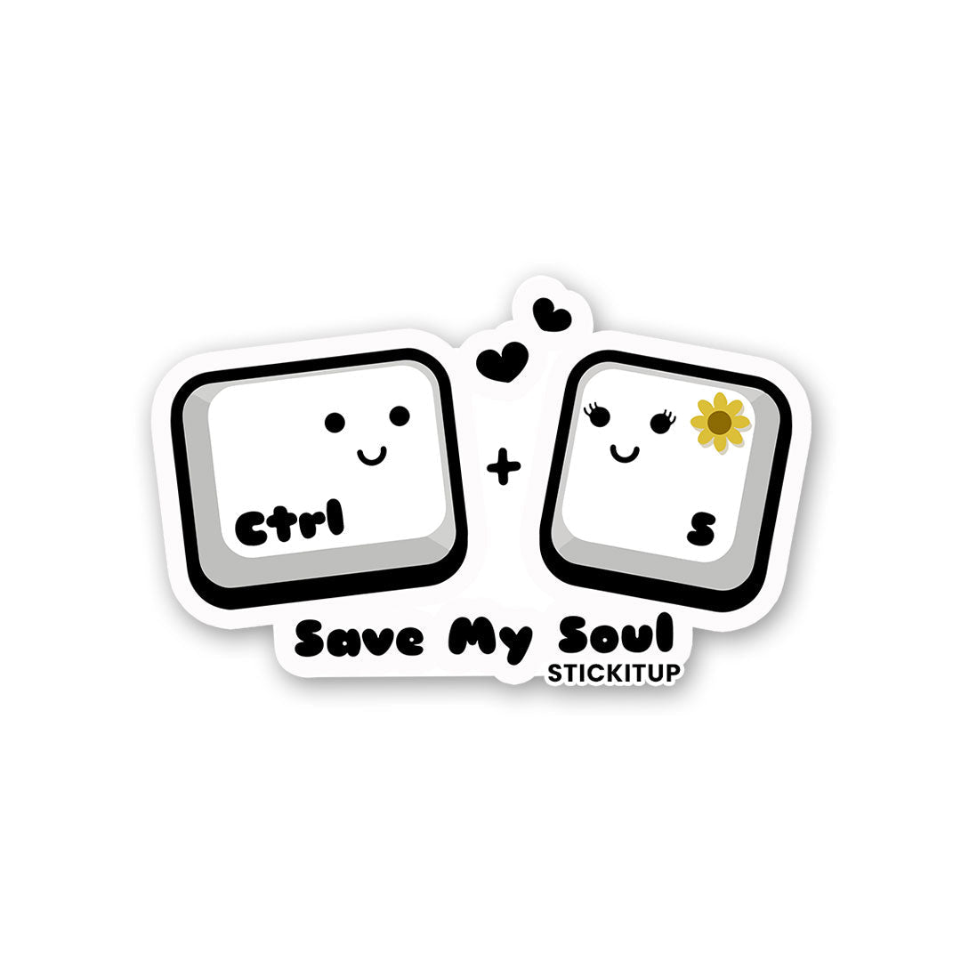 Save My Soul Sticker waterproof vinyl decal for laptop, bike, car & bottle
