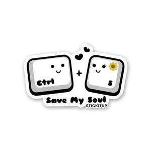 Save My Soul Sticker waterproof vinyl decal for laptop, bike, car & bottle