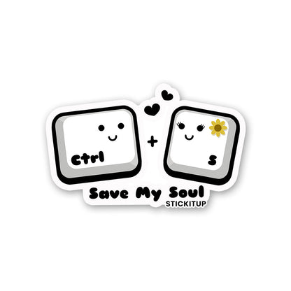 Save My Soul Sticker waterproof vinyl decal for laptop, bike, car & bottle