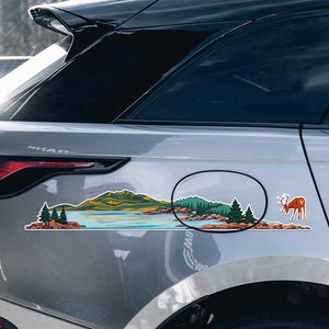 Scenery Infinity Sticker waterproof vinyl decal for laptop, bike, car & bottle