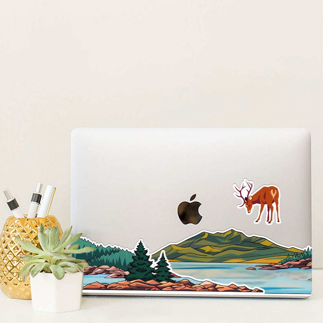 Scenery Infinity Sticker waterproof vinyl decal for laptop, bike, car & bottle